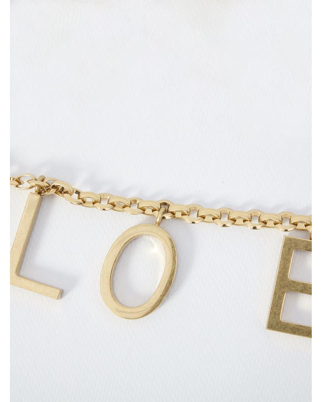 Chloé Natural Chloã Lettes Jewelry Belt