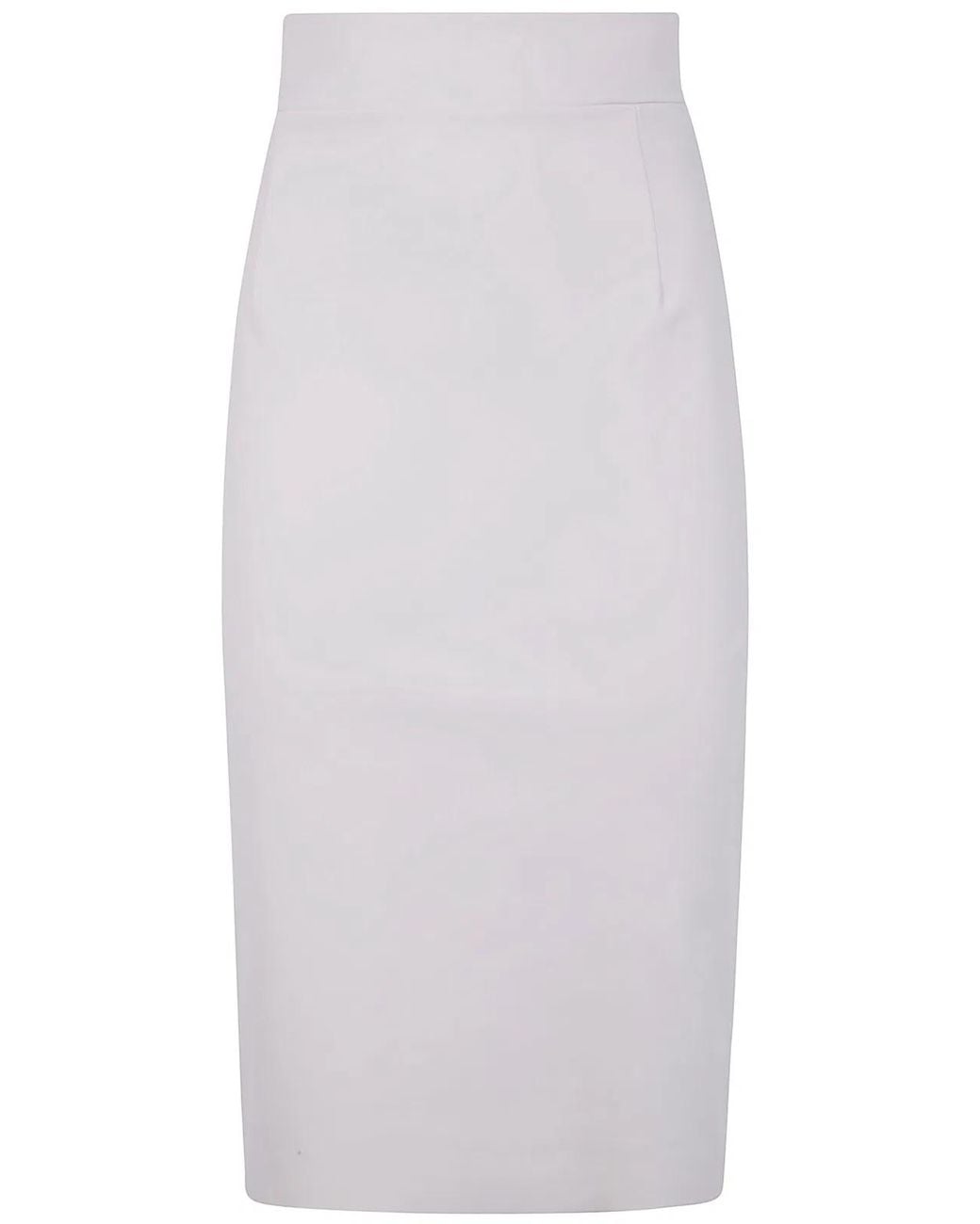 Chiara Boni White "Lumi" Jersey Skirt