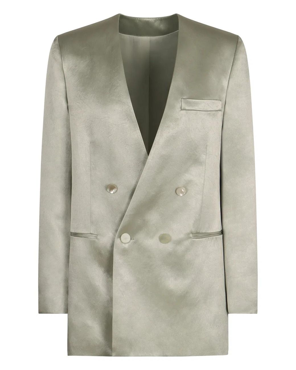 Philosophy Di Lorenzo Serafini Green Double Breasted Blazer