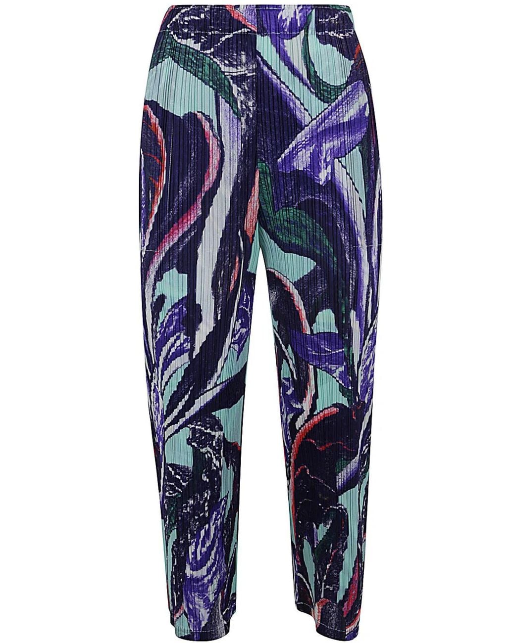 Pleats Please Issey Miyake Blue Pleats Please By Issey Miyake Tardivo Pants