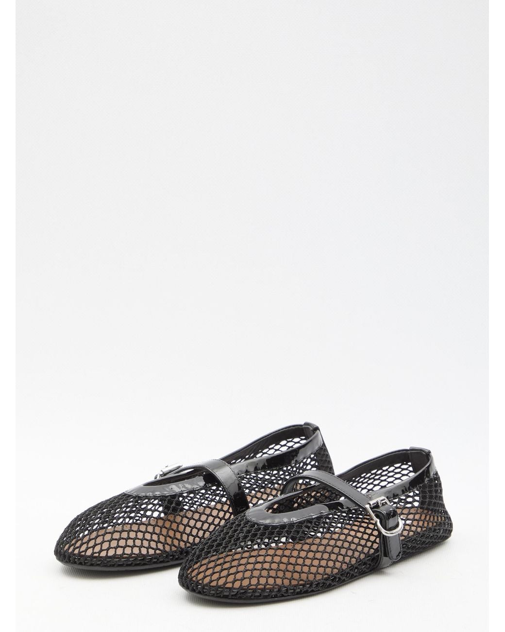 Alaïa White Alaia Mesh Ballerinas