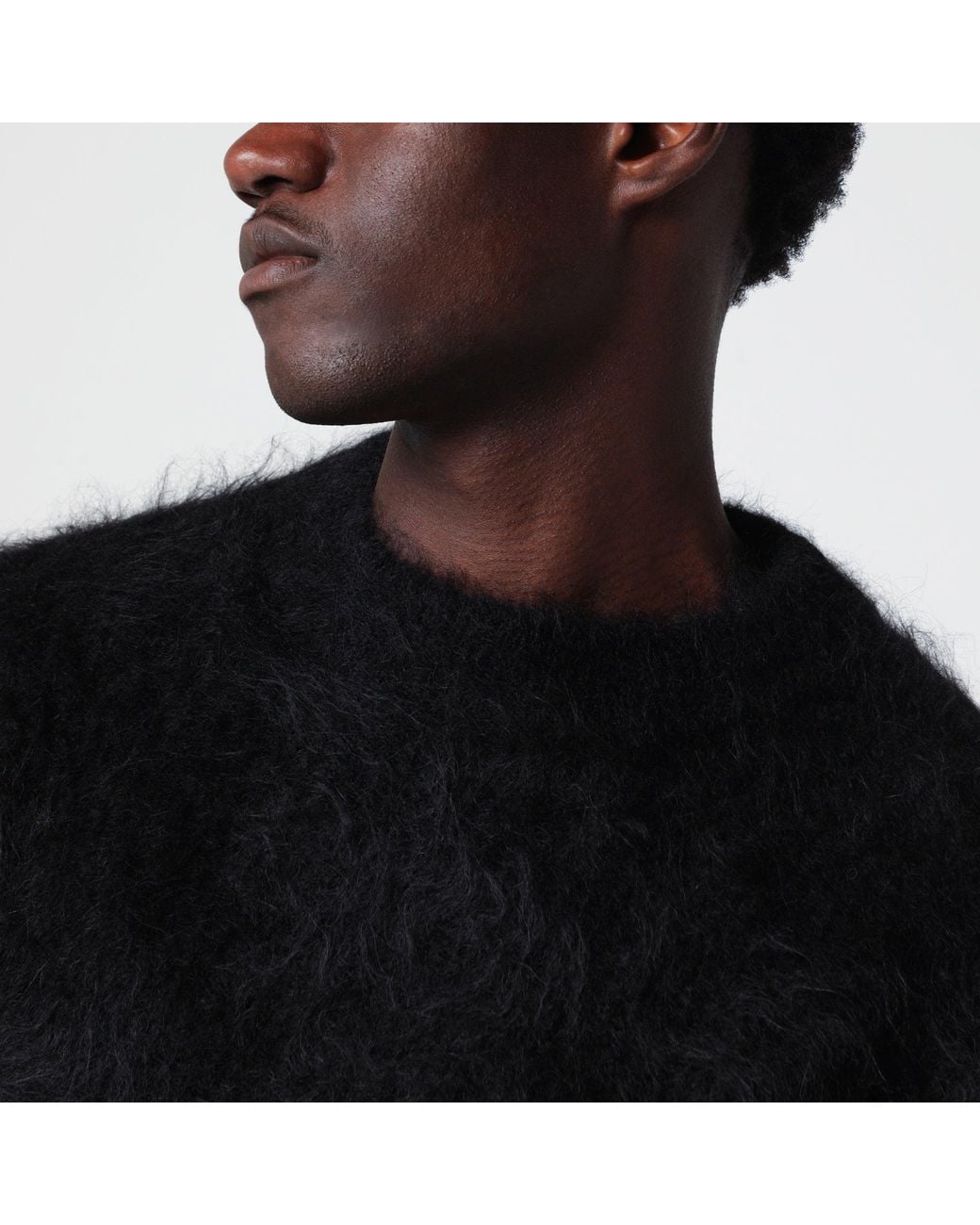 Séfr Black Haru Alpaca Sweater for men