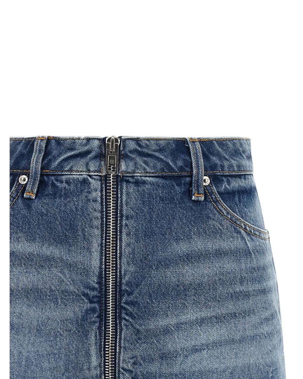 Alexander Wang Blue Denim Skort