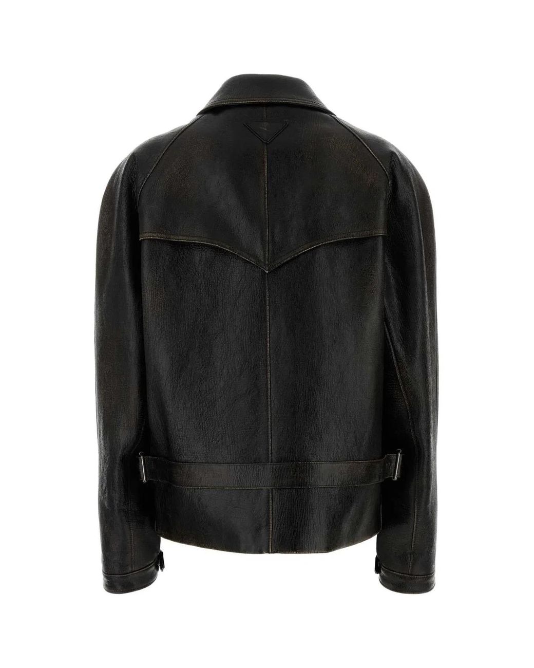 Prada Black Shirt Collar Jacket