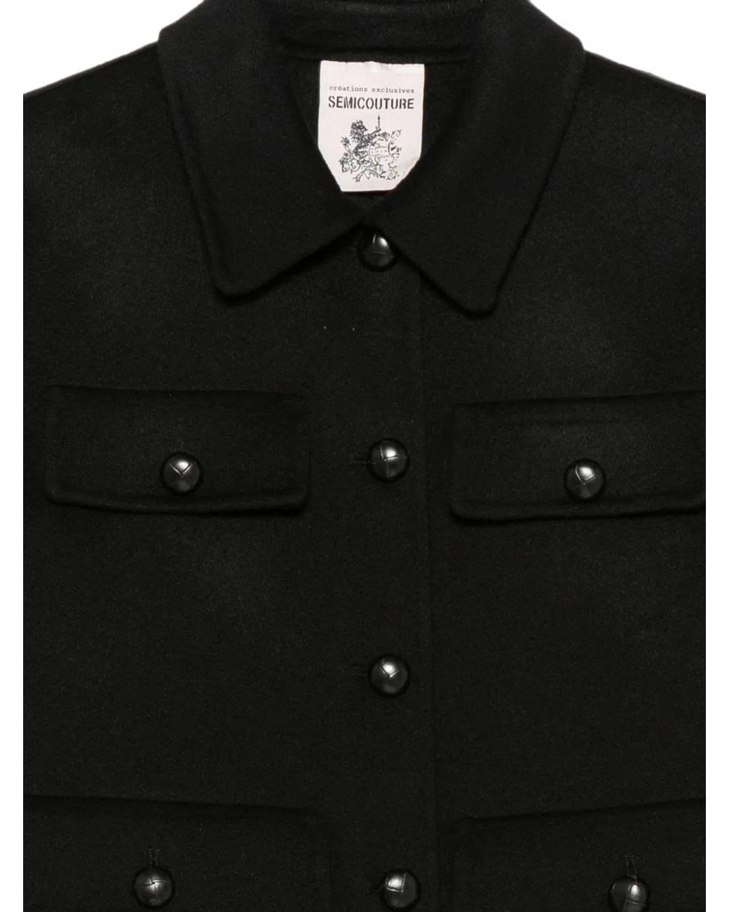 Semicouture Black Alisa Wool Jacket