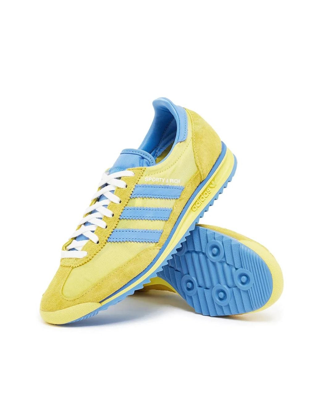 Adidas Yellow Sl72 X Sporty & Rich Sweden Pack Sneakers