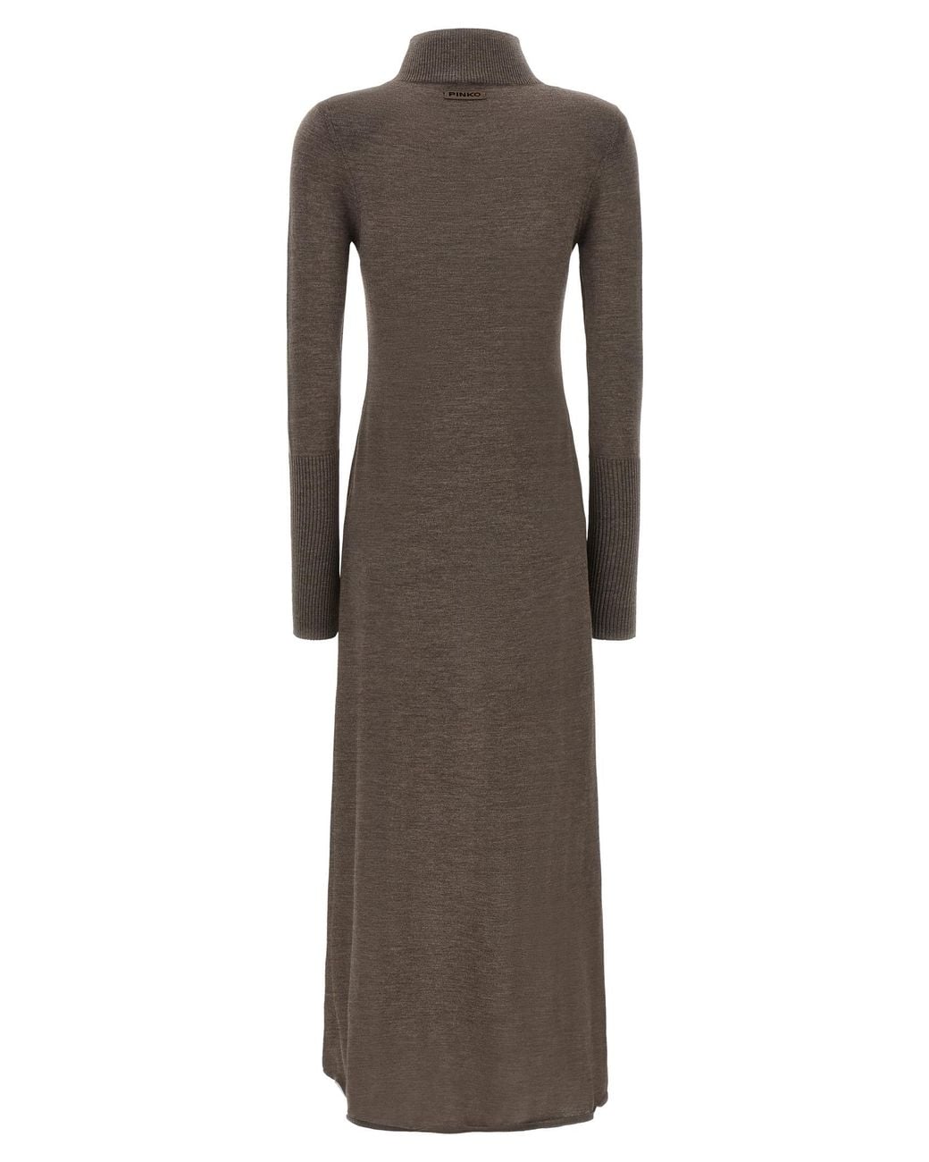 Pinko Brown Turtleneck Dress