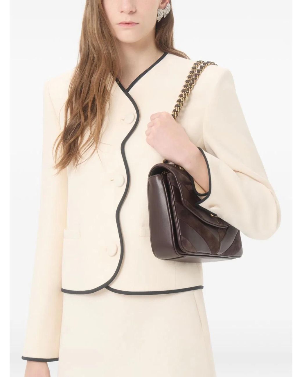Valentino Natural Wool And Silk Blend Jacket