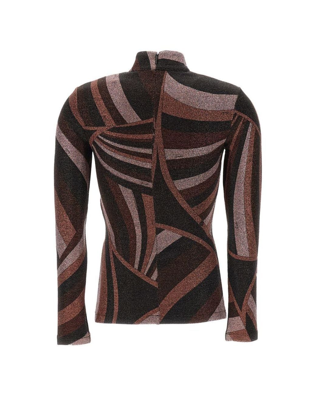Emilio Pucci Brown Printed Top