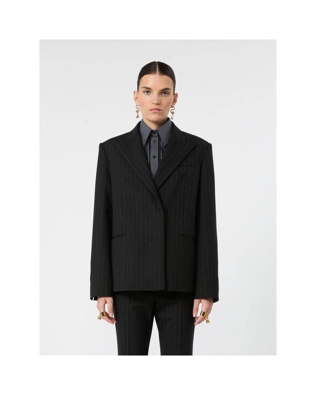 Max Mara Black Spxpalmas Jacket