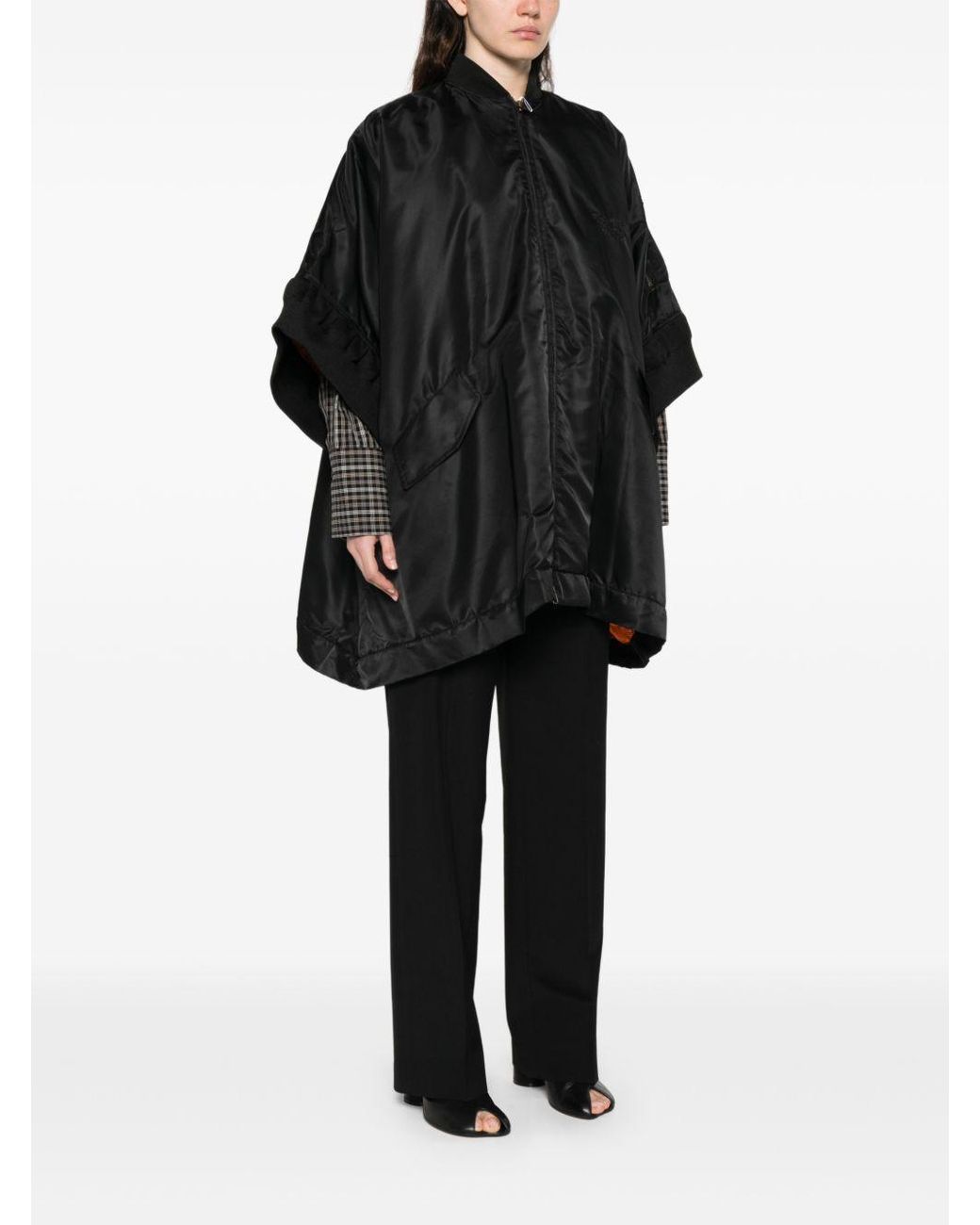 MM6 by Maison Margiela Black Numeric Signature Mm6 Puffer Jackets