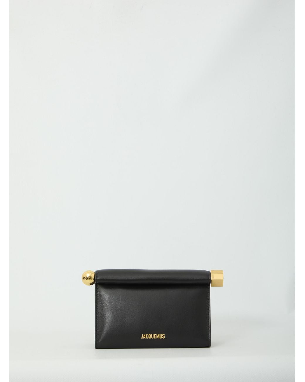 Jacquemus Gray The Rond Carré Clutch Bag