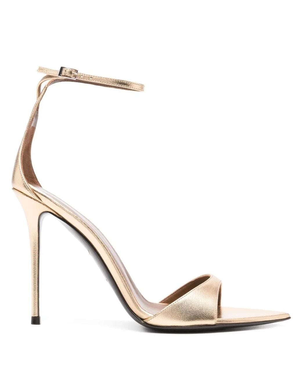 Giuseppe Zanotti Metallic Intriigo Leather Sandals