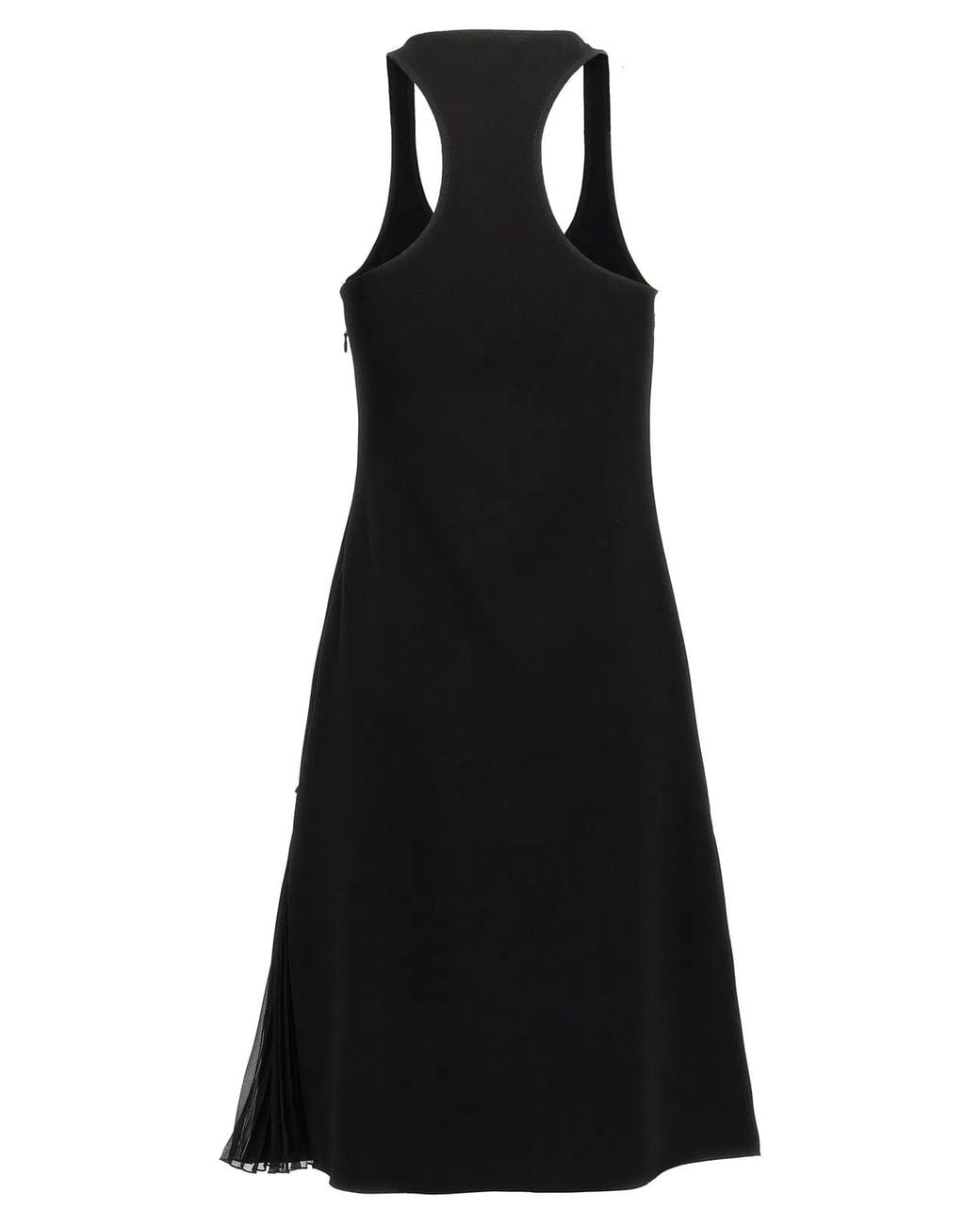 Courreges Black 'Infinty Pleats A-Line' Dress