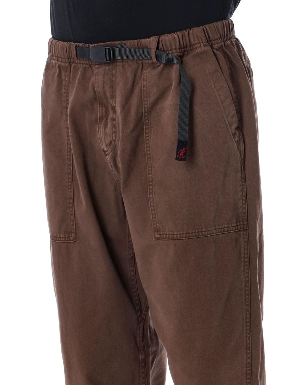 Gramicci Brown Loose Tapered Ridge Pants for men