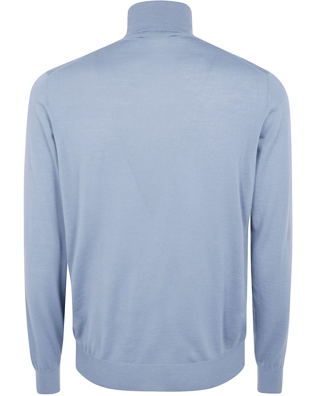 FILIPPO DE LAURENTIIS Blue Turtle Neck Sweater for men