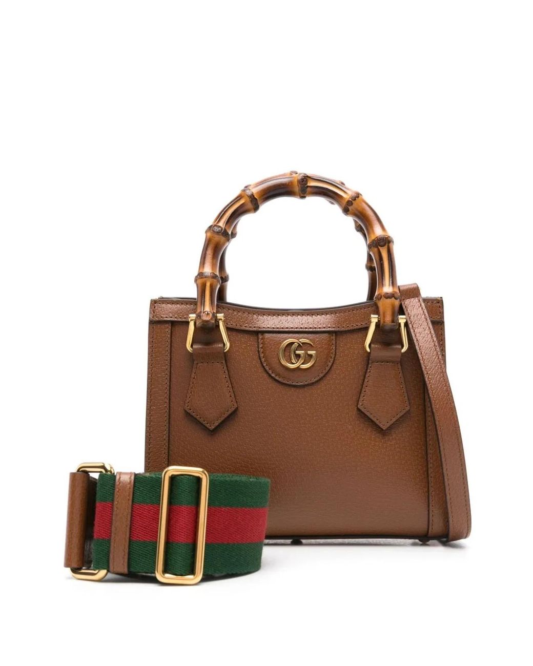 Gucci Brown Diana Small Tote Bag