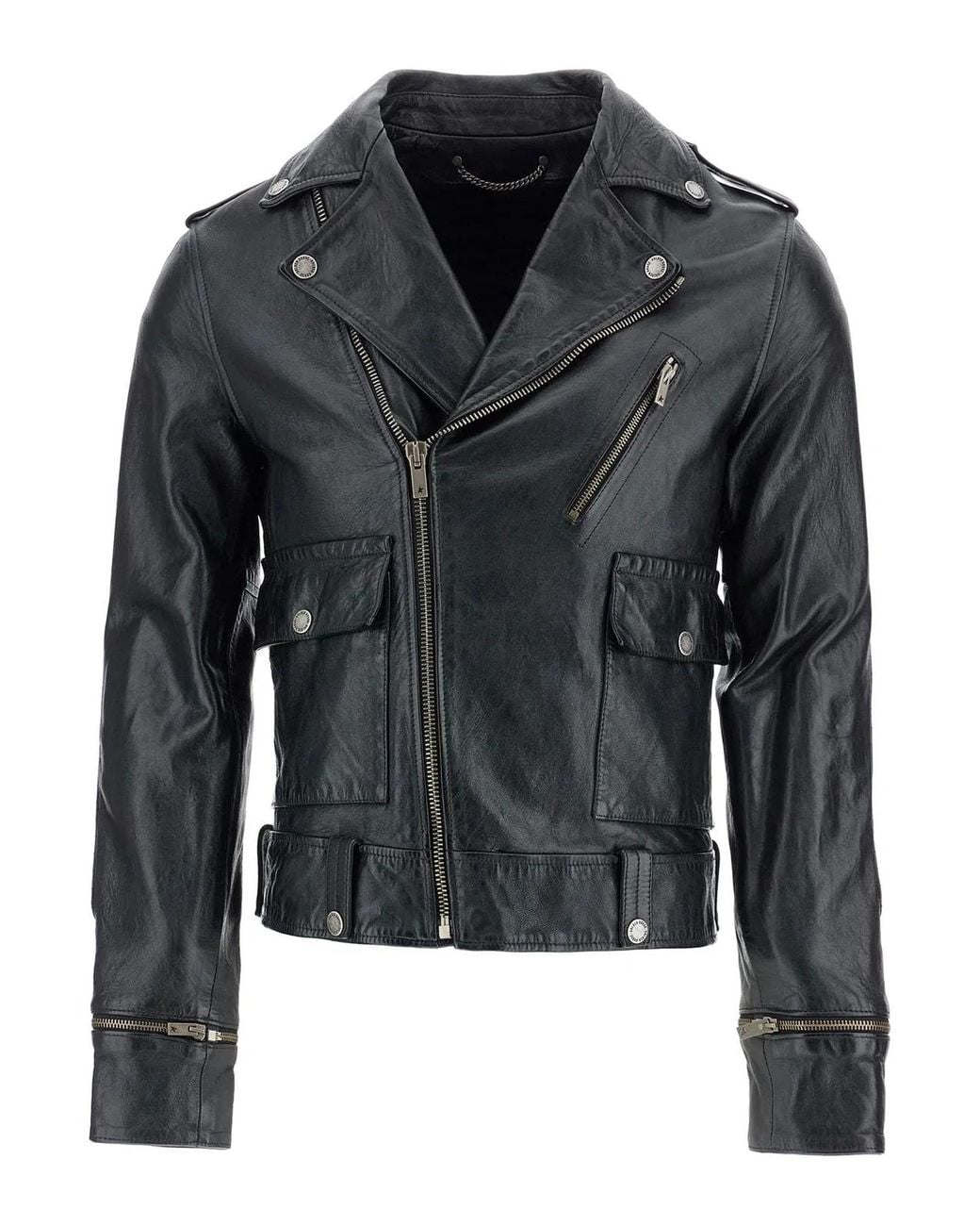 Golden Goose Deluxe Brand Black Journey M's Jacket Chiodo Nappa Wax for men