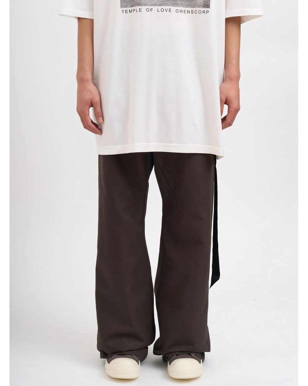 Rick Owens Black Pantaloni Geth Jeans Dark Dust for men