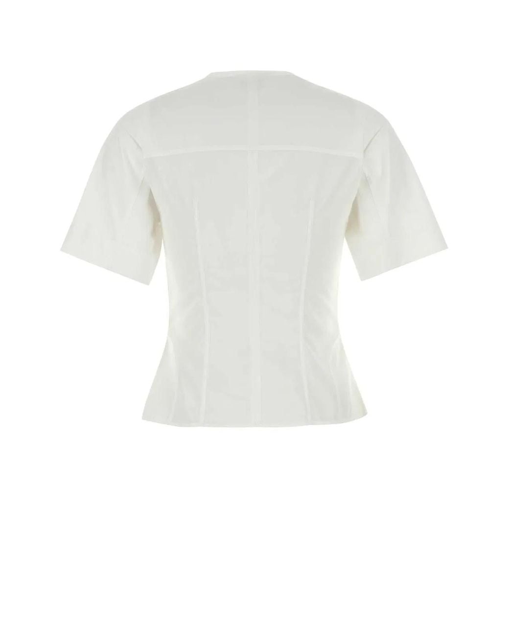 McQueen White Corset Shirt
