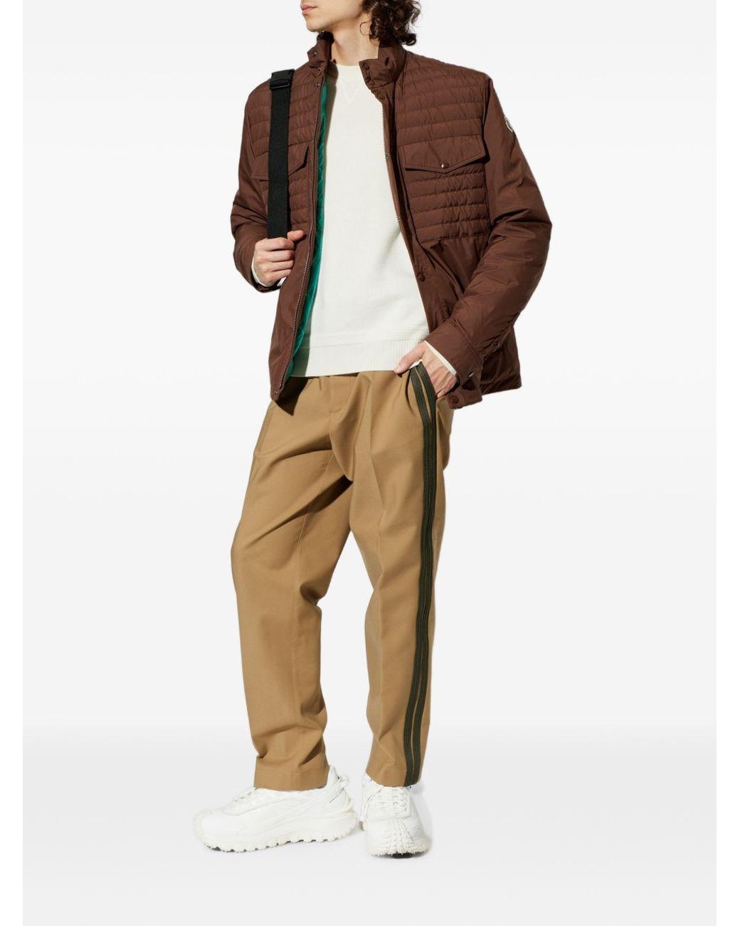 Moncler White Natural Wool Sweater for men