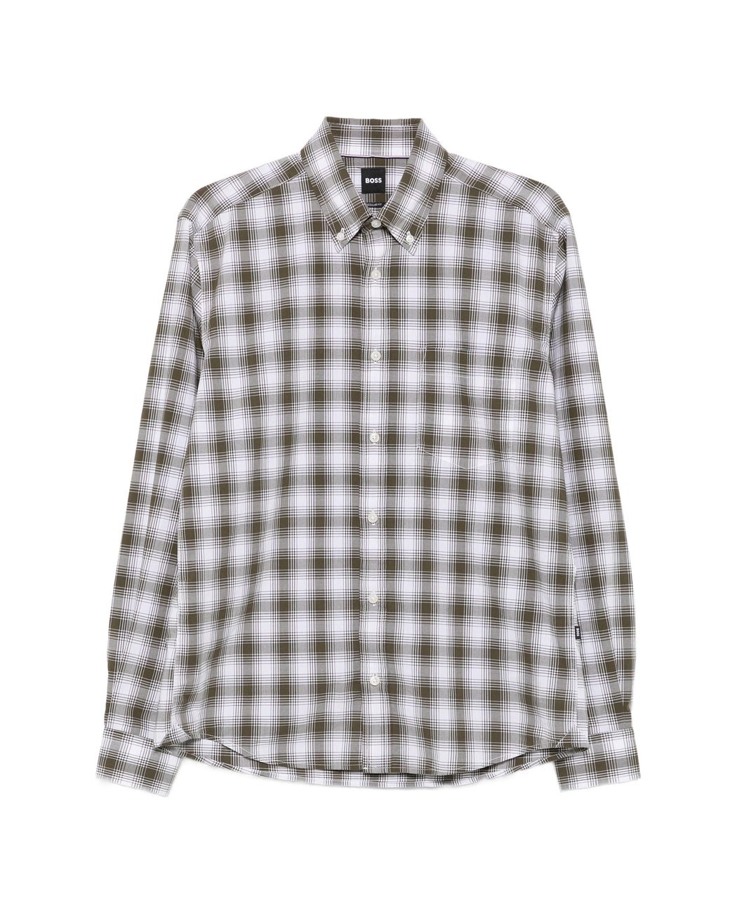 Boss Gray Cotton Shirt for men