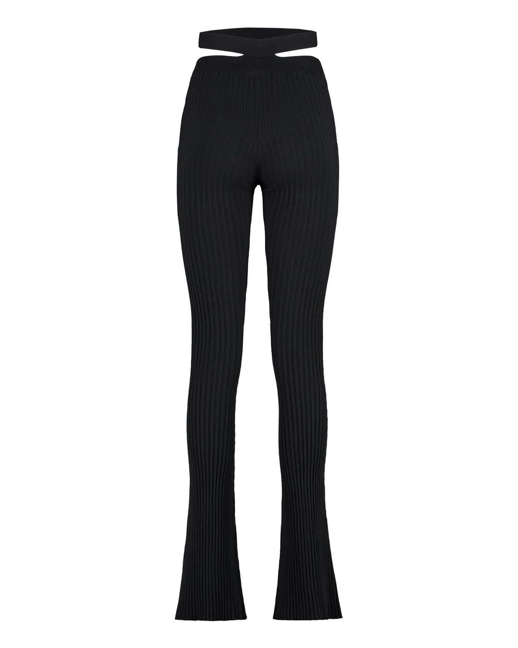 ANDREADAMO Blue Andreadamo Ribs Knitted Trousers