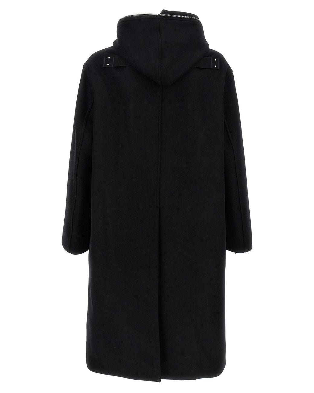 Rick Owens Black 'Gimp Mac' Coat for men