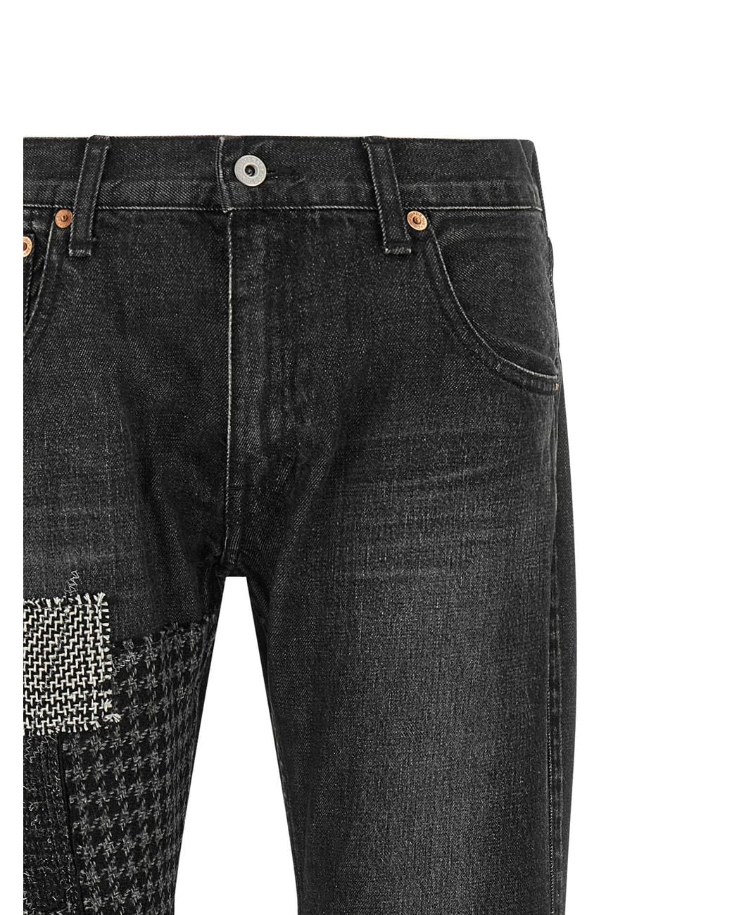 Junya Watanabe Black Patchwork Jeans