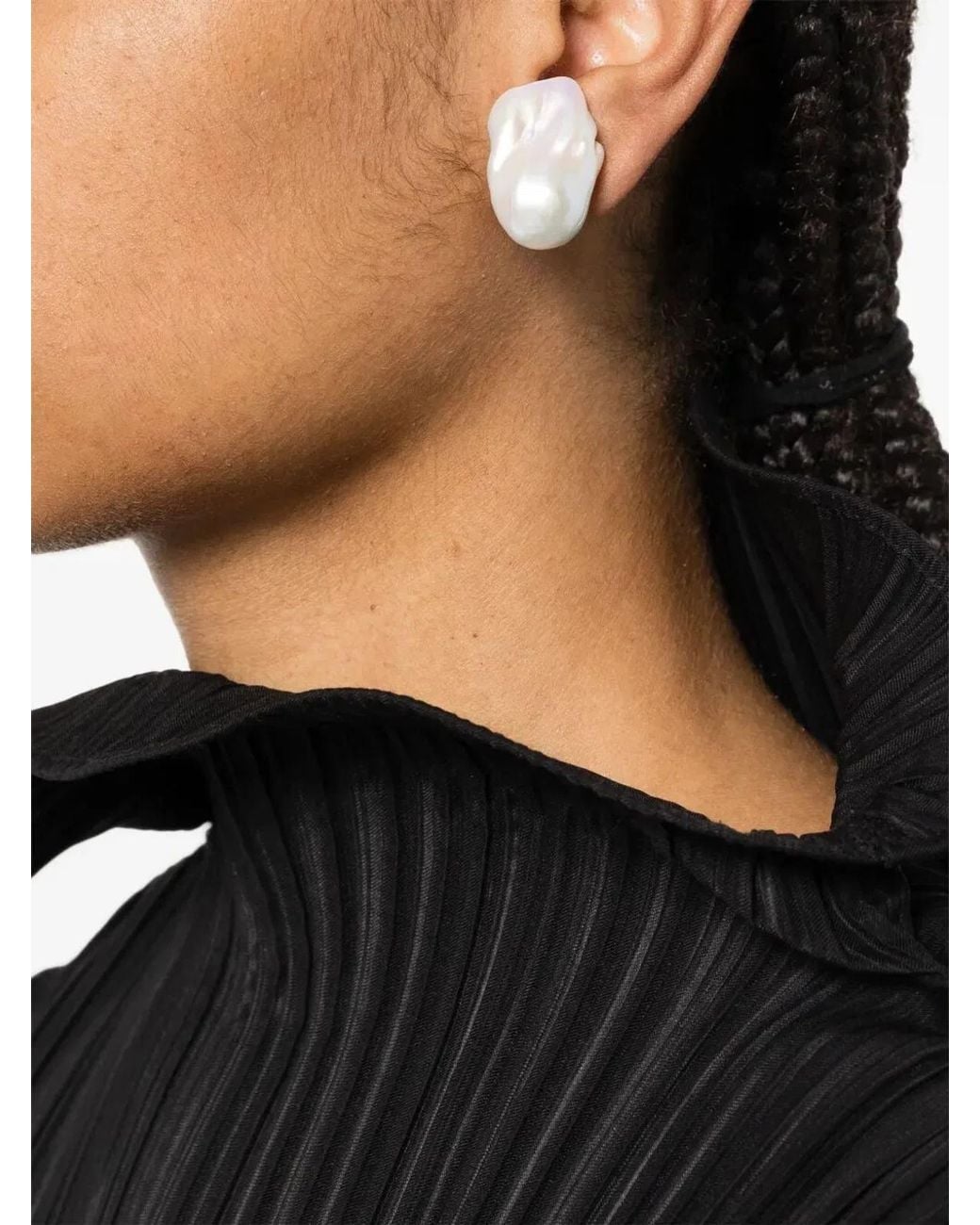 Monies White "Maree" Earclips