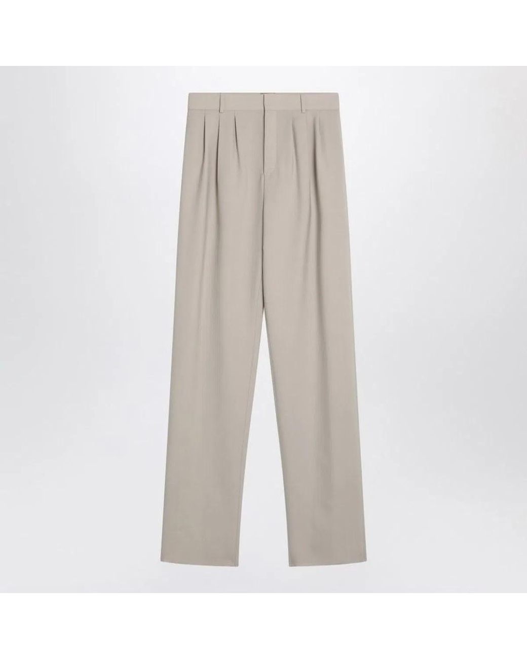 Saint Laurent Gray Wool Trousers