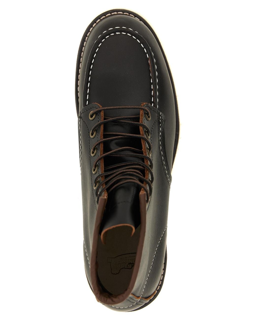 Red Wing Black Shoes 'Classic Moc Toe' Lace-Up Ankle Boots for men