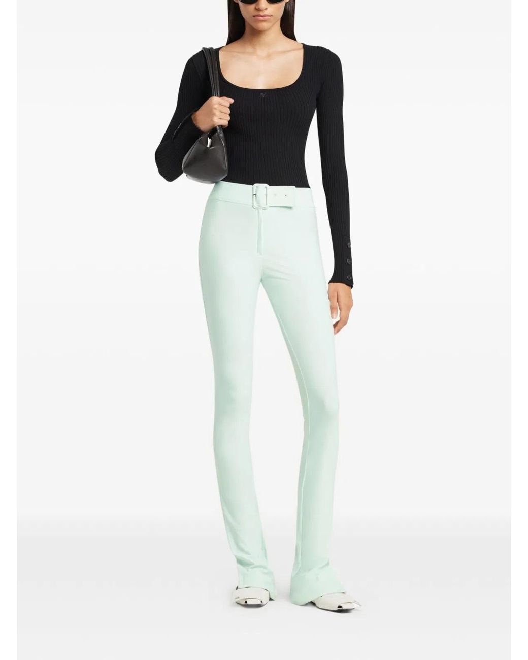 Courreges Black Courregès Viscose Polyester Top