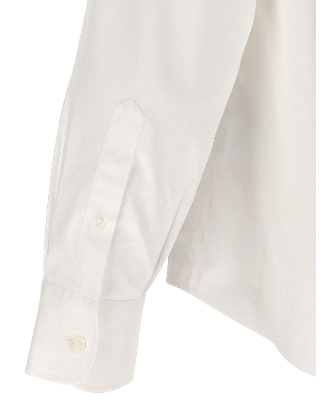 Brunello Cucinelli White Cotton Shirt for men