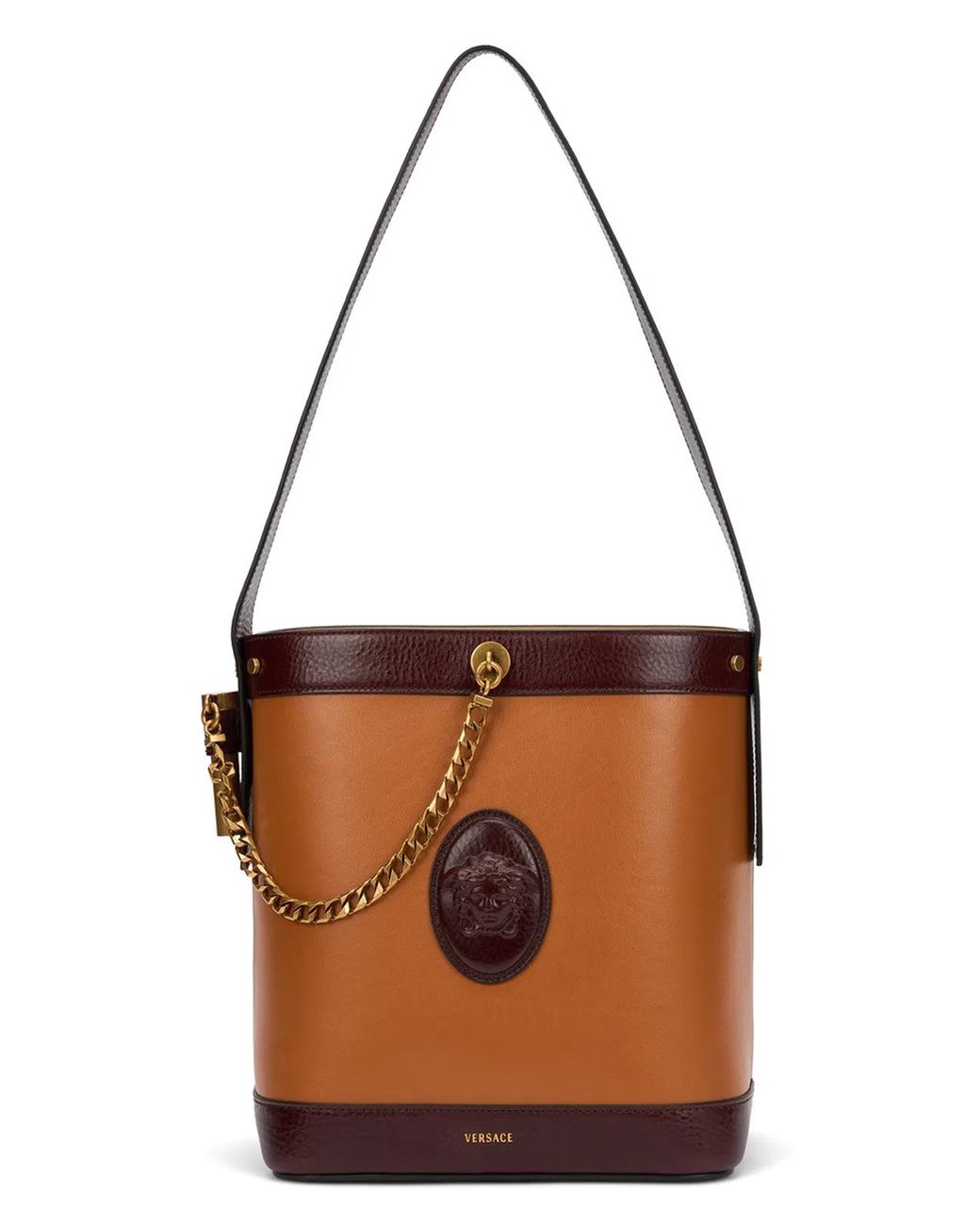 Versace Brown Medusa Bucket Bag