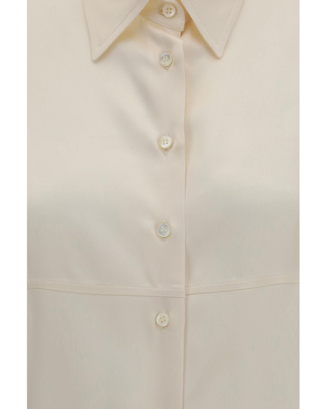 Brunello Cucinelli White Silk Shirt