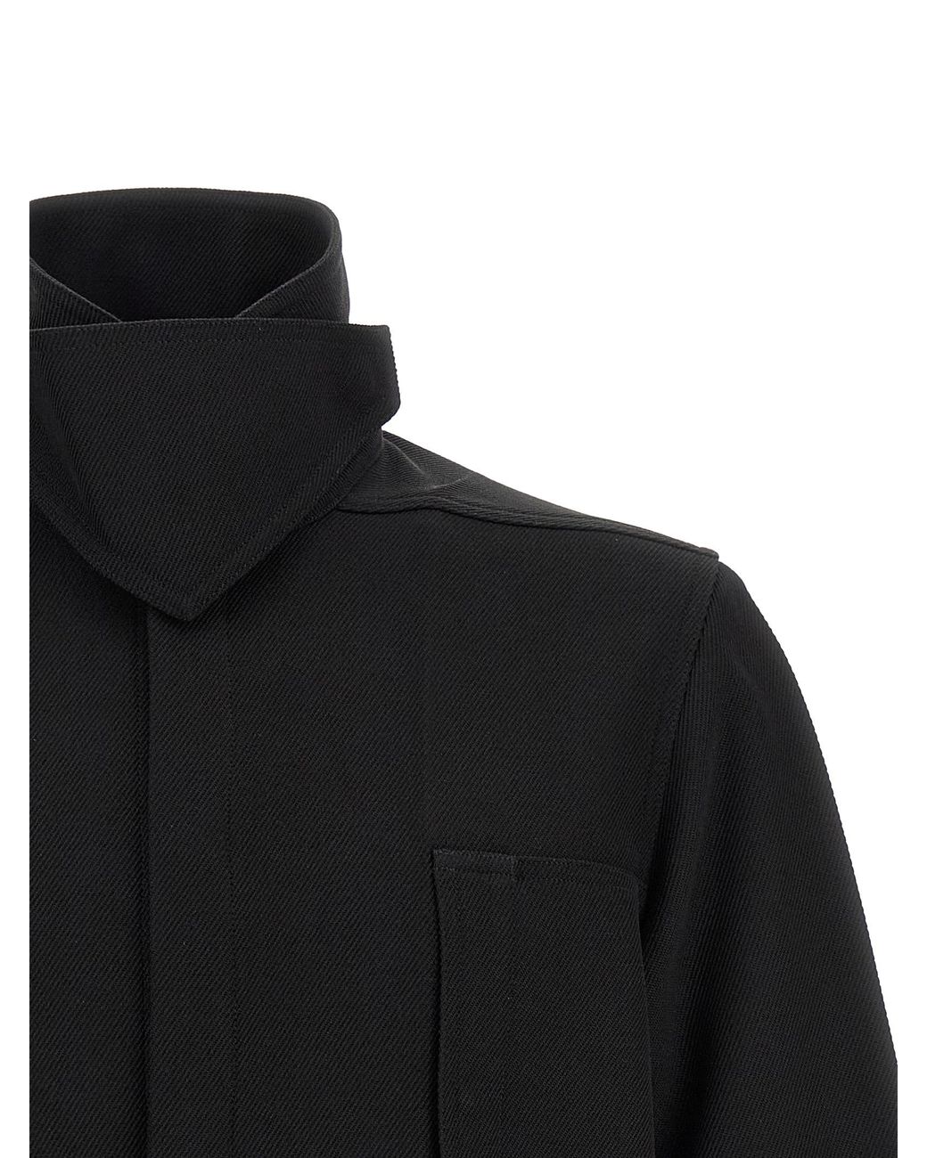 Rick Owens Black 'Outershirt' Jacket for men