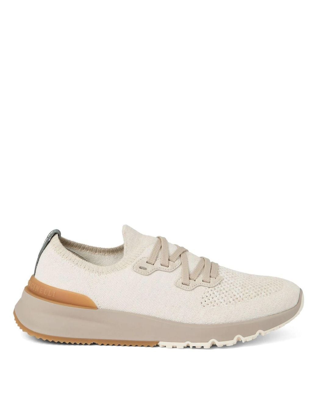 Brunello Cucinelli Natural Cotton Sneakers for men