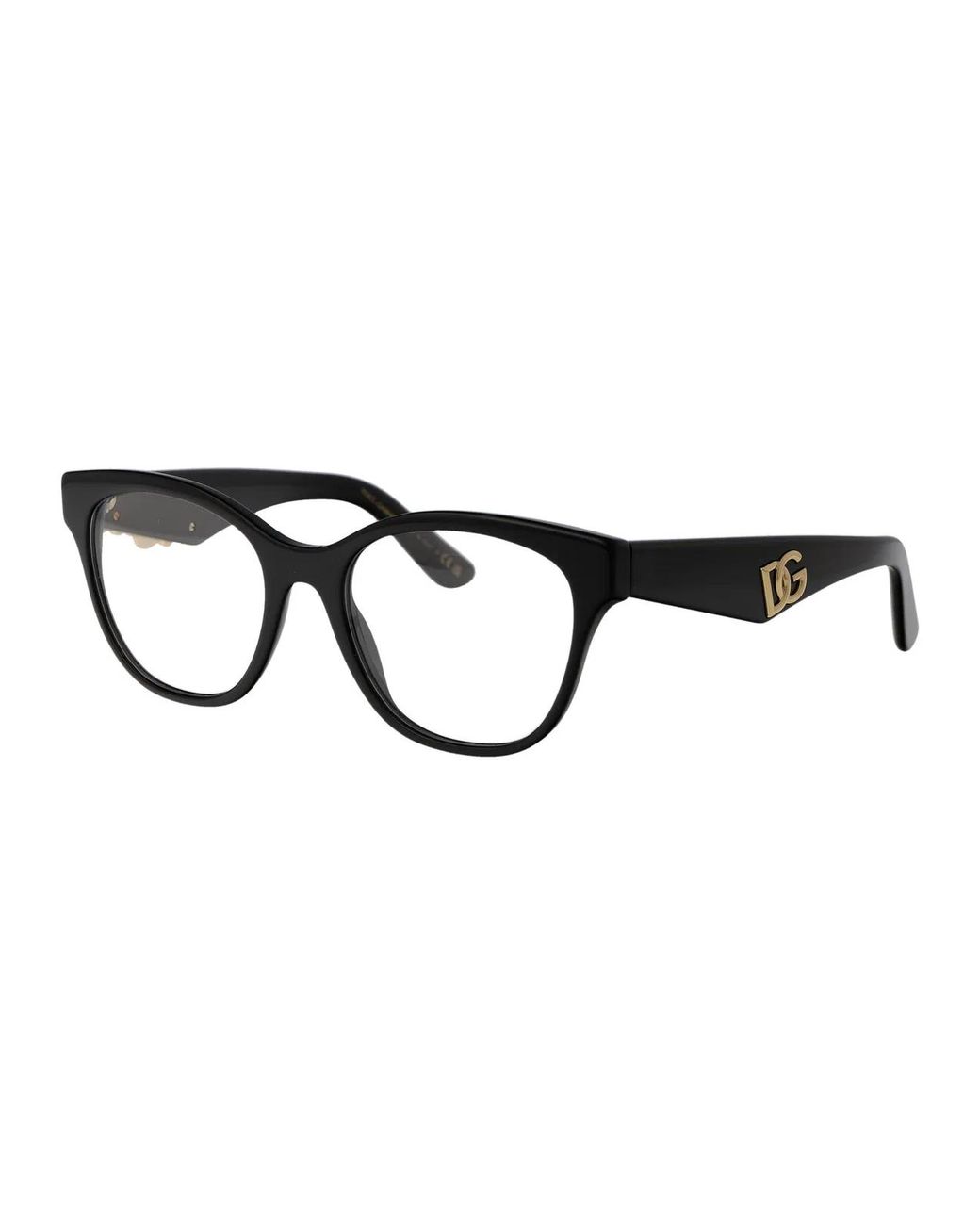 Dolce & Gabbana Black Dolce & Gabbana Acetate Optical Glasses