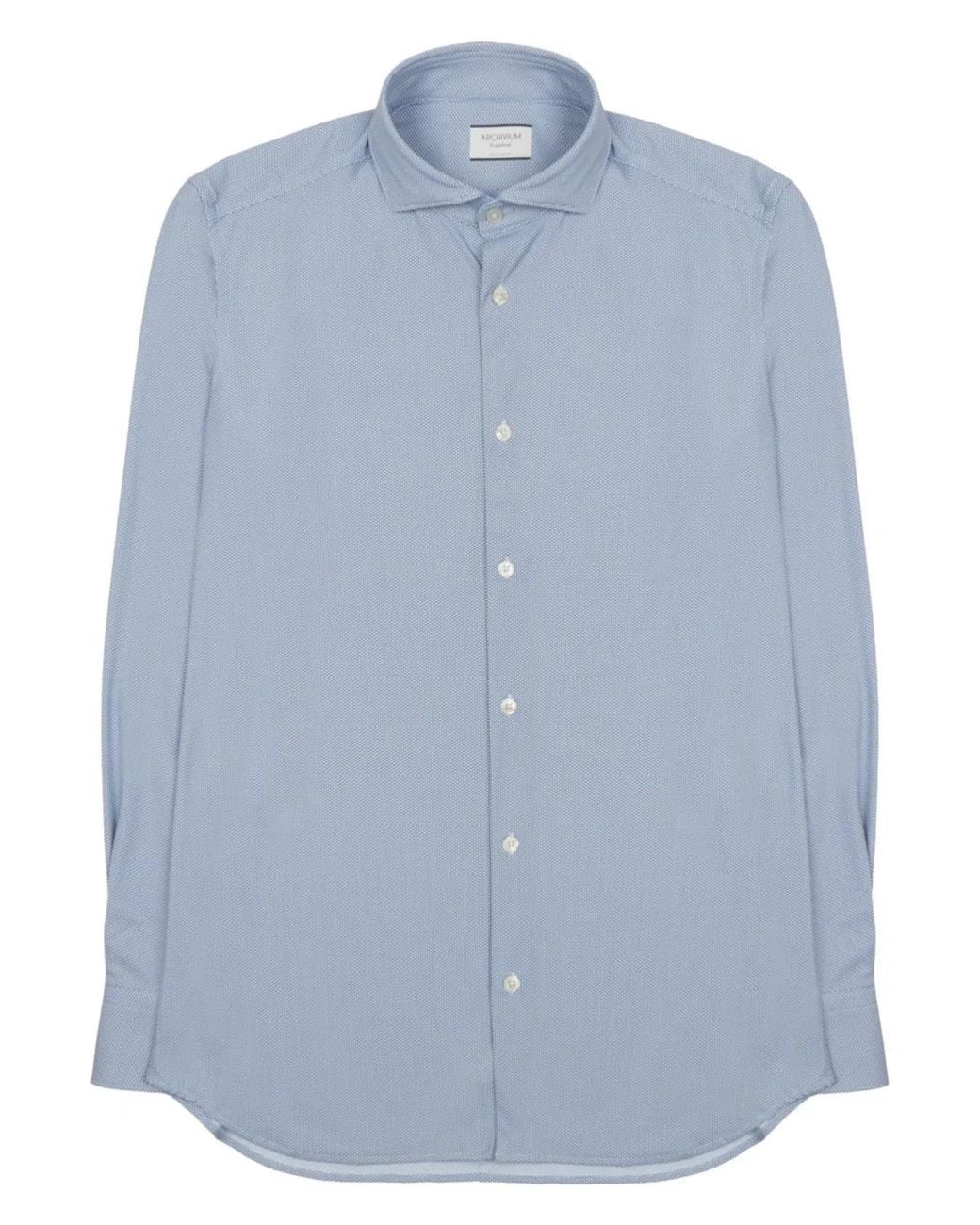 ARCHIVIUM BE UPDATED Blue Camicia for men