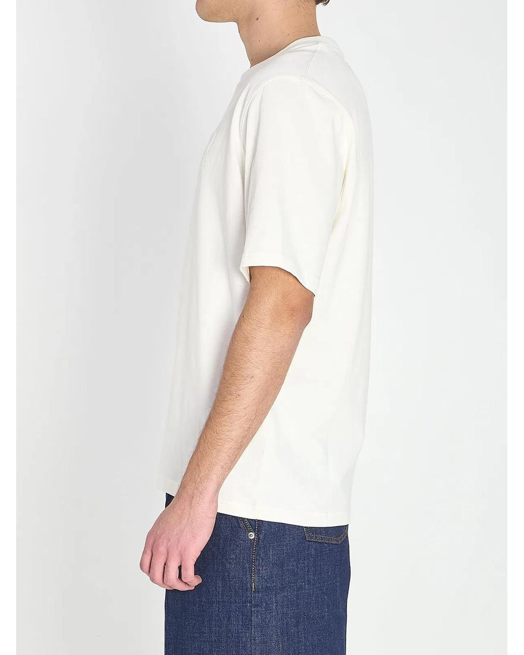 AMI White Ami De Coeur T-Shirt for men
