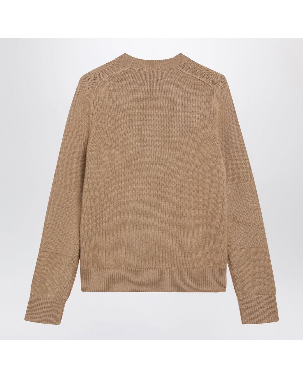 Burberry Natural Caramel Crewneck Cashmere Sweater