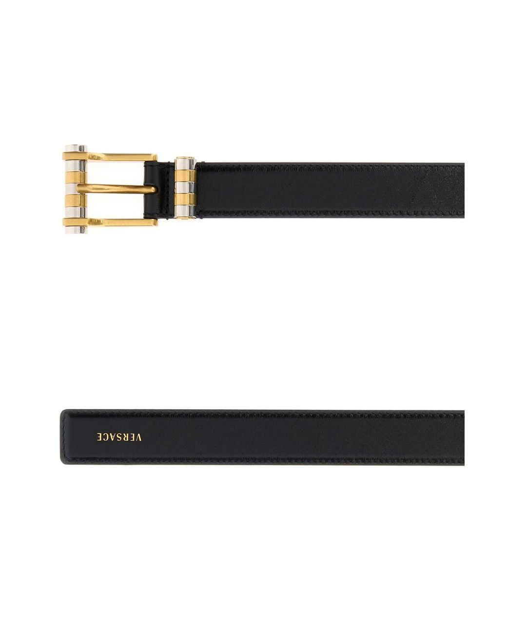 Versace White Leather Belt for men