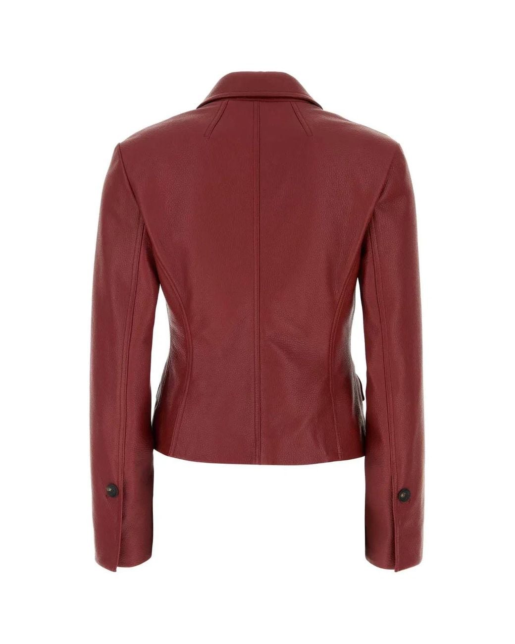 Ferragamo Red Salvatore Leather Jacket