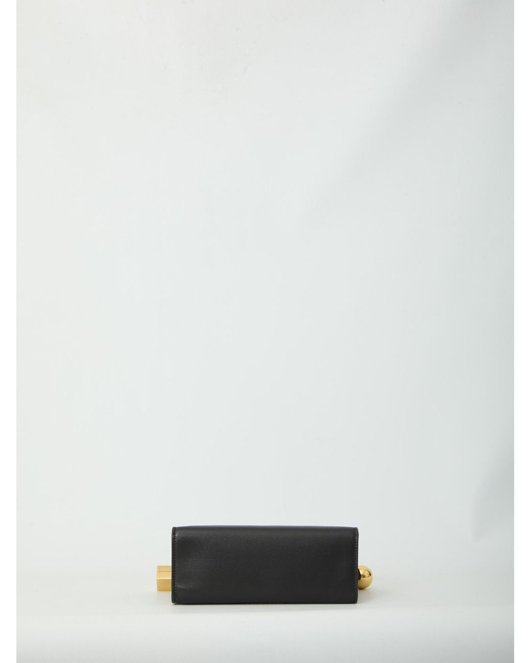 Jacquemus Gray Rond Carré Leather Shoulder Bag