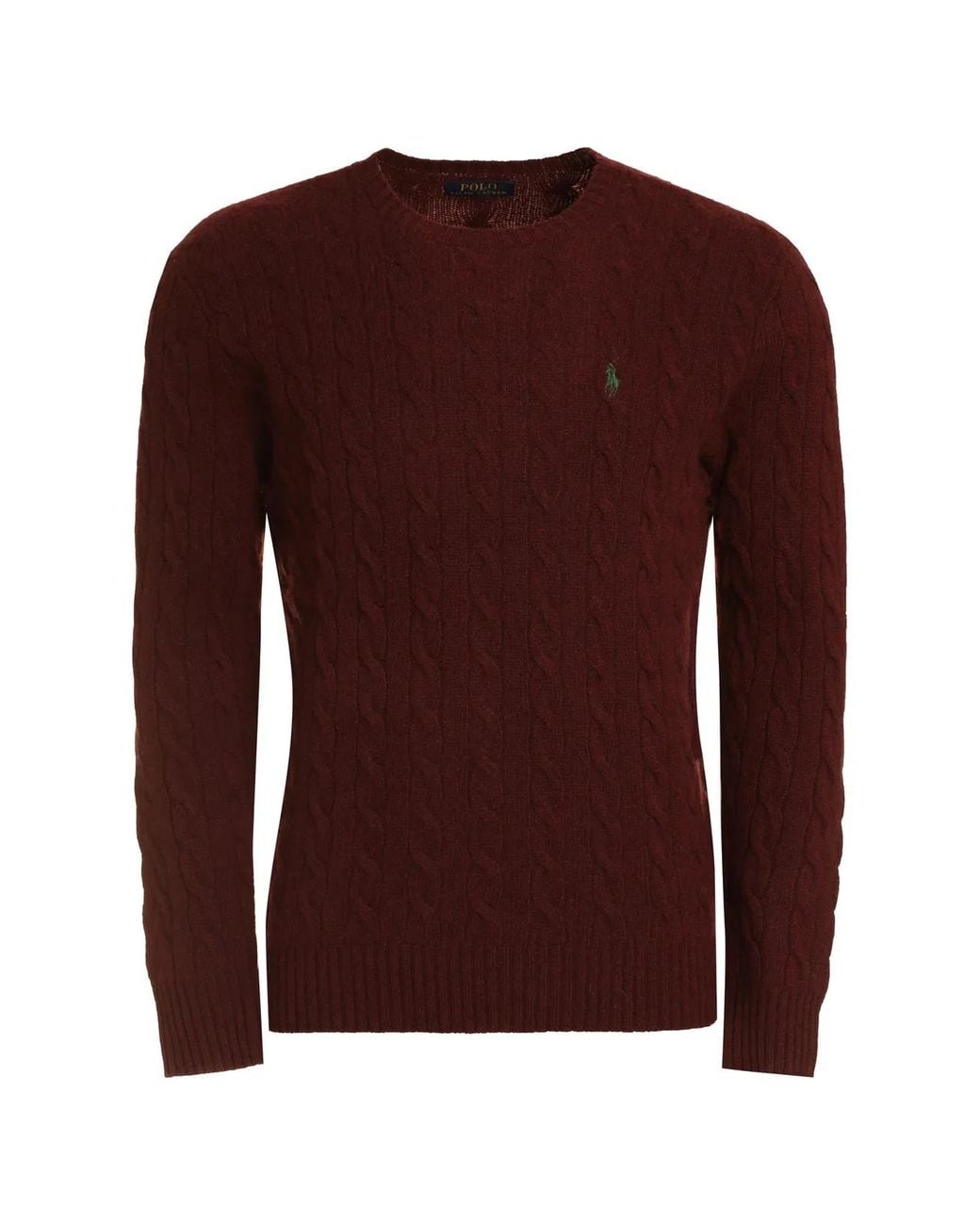 Polo Ralph Lauren Purple Wool And Cashmere Cable-Knit Sweater for men