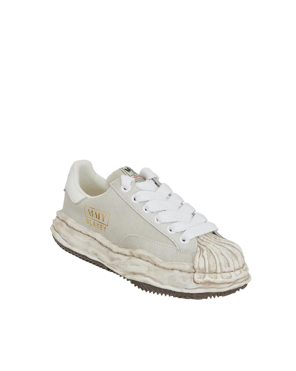 Maison Mihara Yasuhiro White Sneaker Blakey Low Vintage Leather for men