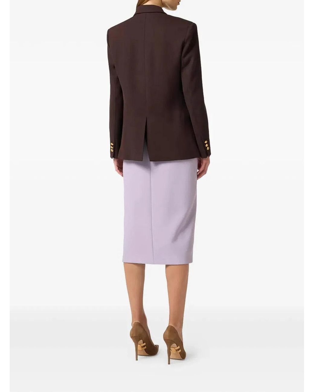 Elisabetta Franchi Purple Viscose Elastan Jacket