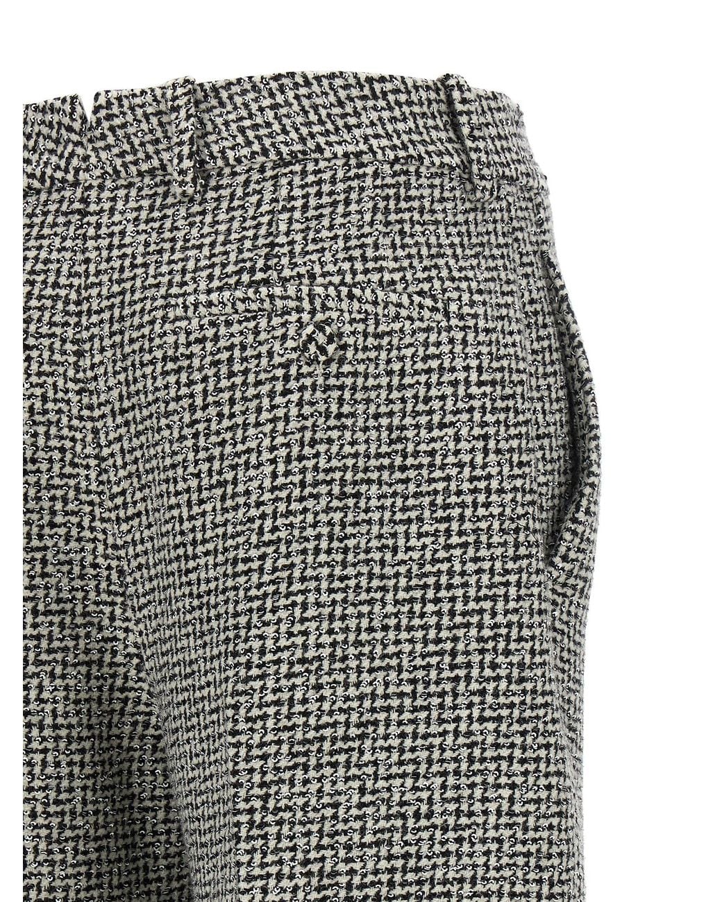 Tom Ford Gray Houndstooth Pattern Pants