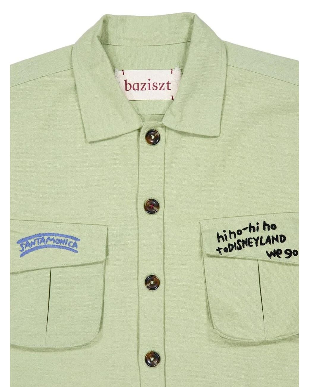 BAZISZT Green Cotton Jacket for men